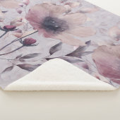 Couverture Sherpa Élément Aquarelle Peinte à la main et Biseau (3/4)