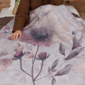 Couverture Sherpa Élément Aquarelle Peinte à la main et Biseau