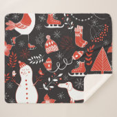 Couverture Sherpa Eléments hivernaux : Mignonne Main Dessinée. (Devant (Horizontal))