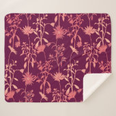 Couverture Sherpa Éléments séparés : Vintage floral (Devant (Horizontal))
