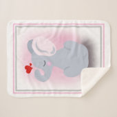 Couverture Sherpa Éléphant (Devant (Horizontal))