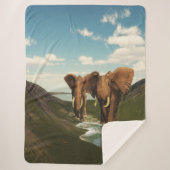 Couverture Sherpa Eléphant (Devant)