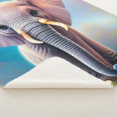 Couverture Sherpa Eléphant bébé (3/4)