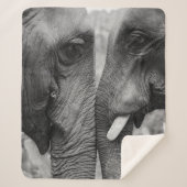 COUVERTURE SHERPA ELEPHANT COUPLE (Devant)
