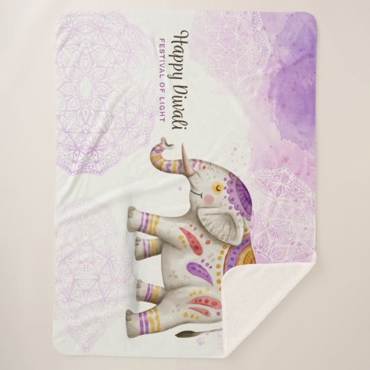 Couverture Sherpa Eléphant de Diwali (Devant)