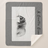 Couverture Sherpa Eléphant Géant Doux photo haute clé avec texte (Devant)