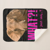 Couverture Sherpa Elephant Que Viens-Tu De Dire ? (Devant (Horizontal))