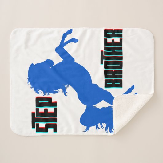 Couverture Sherpa Élevage du cheval Brother (Devant (Horizontal))