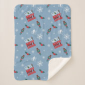 Couverture Sherpa Elf "Fils d'un Noisette" Motif d'hiver (Devant)