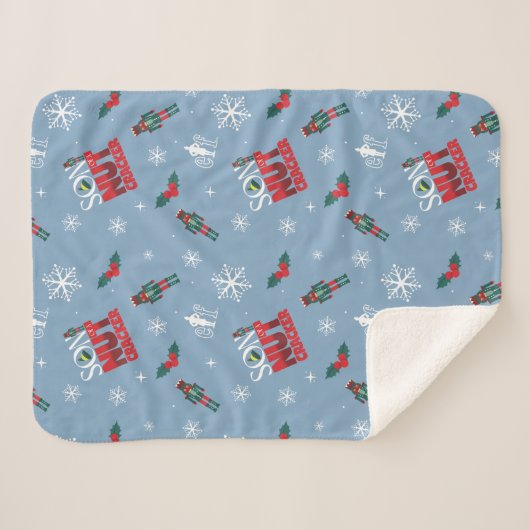 Couverture Sherpa Elf "Fils d'un Noisette" Motif d'hiver (Devant (Horizontal))