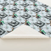 Couverture Sherpa Elk Moose Antlers Deer Design Motif (3/4)