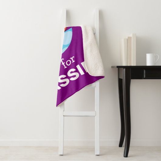 Couverture Sherpa Elmo Alphabet | C Nuages (En situation)