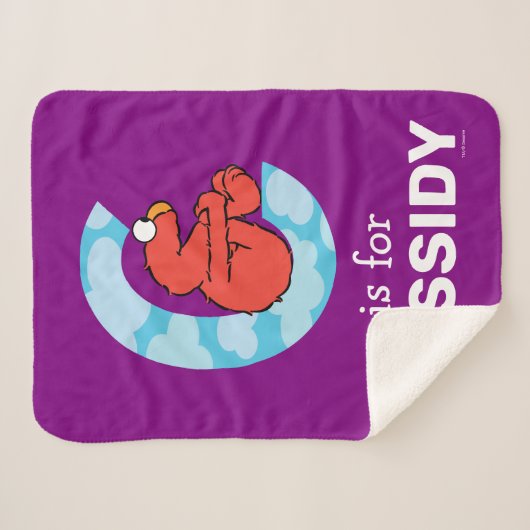 Couverture Sherpa Elmo Alphabet | C Nuages (Devant (Horizontal))