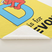 Couverture Sherpa Elmo Alphabet | D Bleu (3/4)