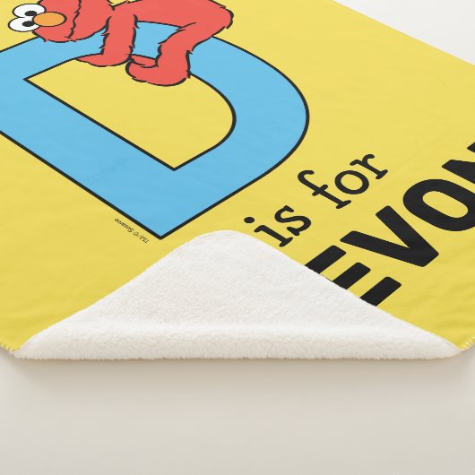 Couverture Sherpa Elmo Alphabet | D Bleu (3/4)