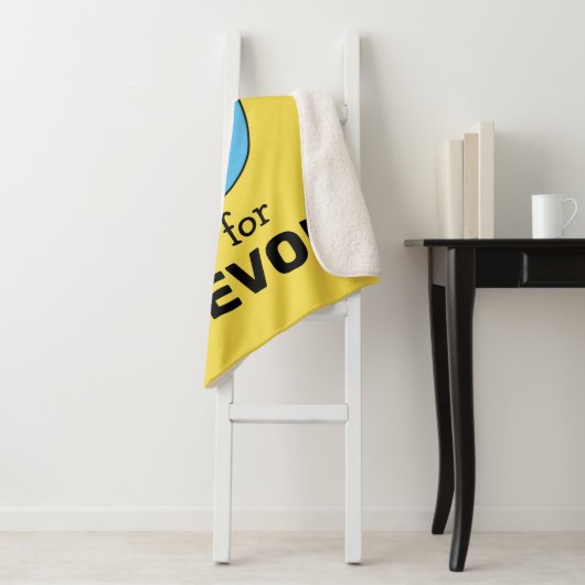 Couverture Sherpa Elmo Alphabet | D Bleu (En situation)