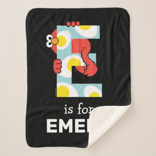 Couverture Sherpa Elmo Alphabet | E OE (Devant)