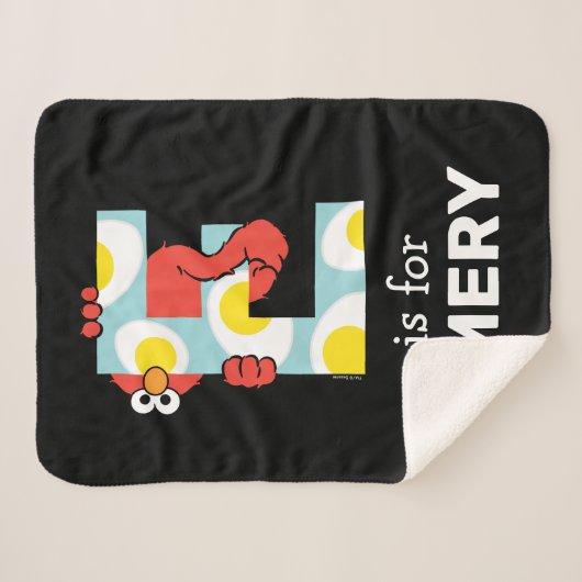 Couverture Sherpa Elmo Alphabet | E OE (Devant (Horizontal))