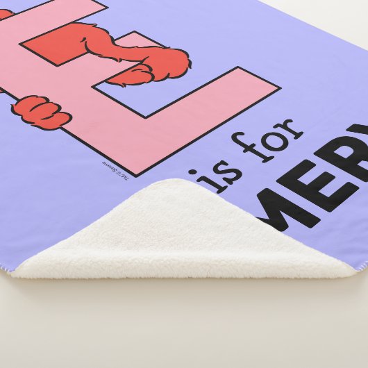 Couverture Sherpa Elmo Alphabet | E Rose (3/4)