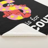 Couverture Sherpa Elmo Alphabet | Étoile S (3/4)