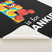 Couverture Sherpa Elmo Alphabet | F Fleurs (3/4)