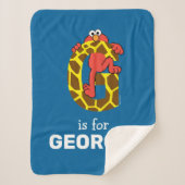 Couverture Sherpa Elmo Alphabet | G Giraffe (Devant)