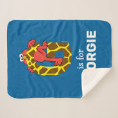 Couverture Sherpa Elmo Alphabet | G Giraffe (Devant (Horizontal))