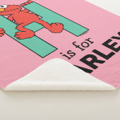 Couverture Sherpa Elmo Alphabet | H Vert (3/4)
