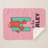 Couverture Sherpa Elmo Alphabet | H Vert (Devant (Horizontal))