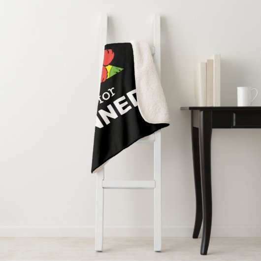 Couverture Sherpa Elmo Alphabet | K Kiwi (En situation)