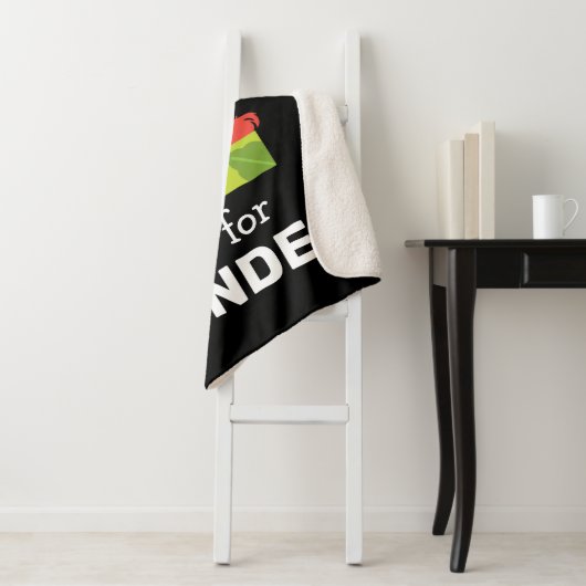 Couverture Sherpa Elmo Alphabet | L feuille (En situation)