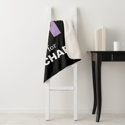 Couverture Sherpa Elmo Alphabet | M pourpre (En situation)