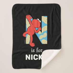 Couverture Sherpa Elmo Alphabet   N Nuages