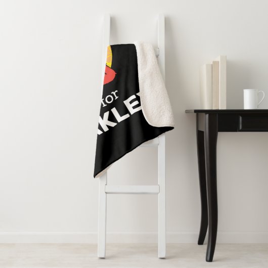 Couverture Sherpa Elmo Alphabet | O orange (En situation)