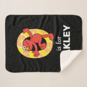 Couverture Sherpa Elmo Alphabet | O orange (Devant (Horizontal))