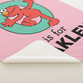Couverture Sherpa Elmo Alphabet | O Turquoise (3/4)