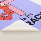 Couverture Sherpa Elmo Alphabet | T rose (3/4)