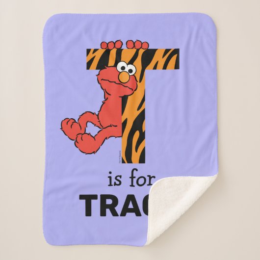 Couverture Sherpa Elmo Alphabet | T Tiger (Devant)