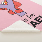 Couverture Sherpa Elmo Alphabet | Y Violet (3/4)