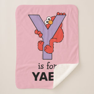 Couverture Sherpa Elmo Alphabet   Y Violet