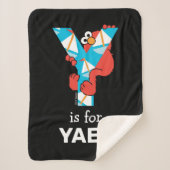 Couverture Sherpa Elmo Alphabet | Yacht Y (Devant)