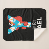 Couverture Sherpa Elmo Alphabet | Yacht Y (Devant (Horizontal))