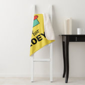 Couverture Sherpa Elmo Alphabet | Z TURQUOISE (En situation)