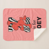 Couverture Sherpa Elmo Alphabet | Z Zebra (Devant (Horizontal))