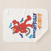 Couverture Sherpa Elmo | Amusant et fureur (Devant (Horizontal))