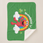 Couverture Sherpa Elmo | Arc en arc-en-ciel shamrock 'n' (Devant)