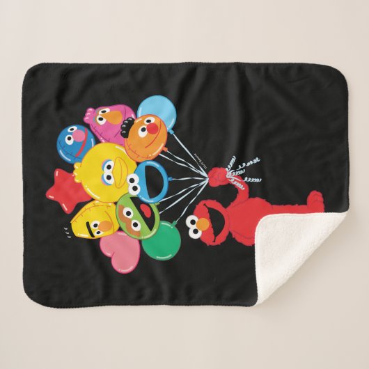 Couverture Sherpa Elmo Balloons (Devant (Horizontal))