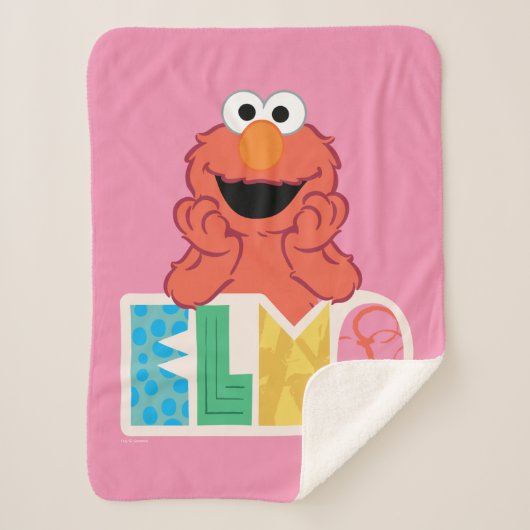 Couverture Sherpa Elmo Cute & Fun (Devant)
