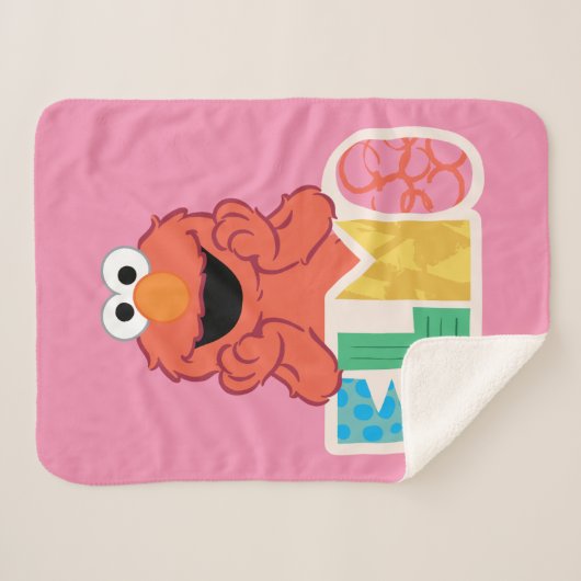 Couverture Sherpa Elmo Cute & Fun (Devant (Horizontal))