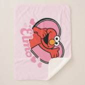 Couverture Sherpa Elmo dans le coeur Valentine (Devant)